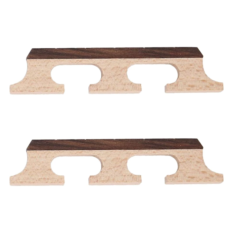 

2Pcs Banjo Bridge 5-String Maple Banjo Bridge Wooden Accessories