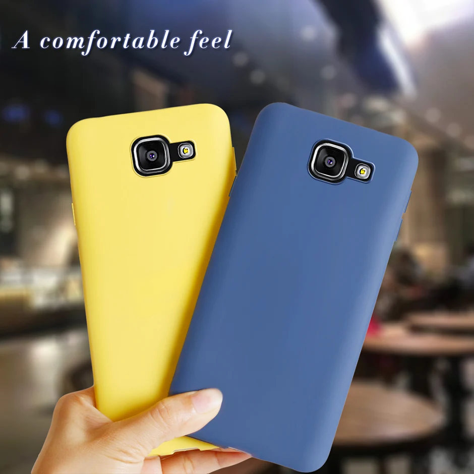 Phone Case For Samsung Galaxy A5 2016 / 2017 A510 A520 Sotf Silicone Candy Color Case Cover For Samsung Galaxy A510F A520F