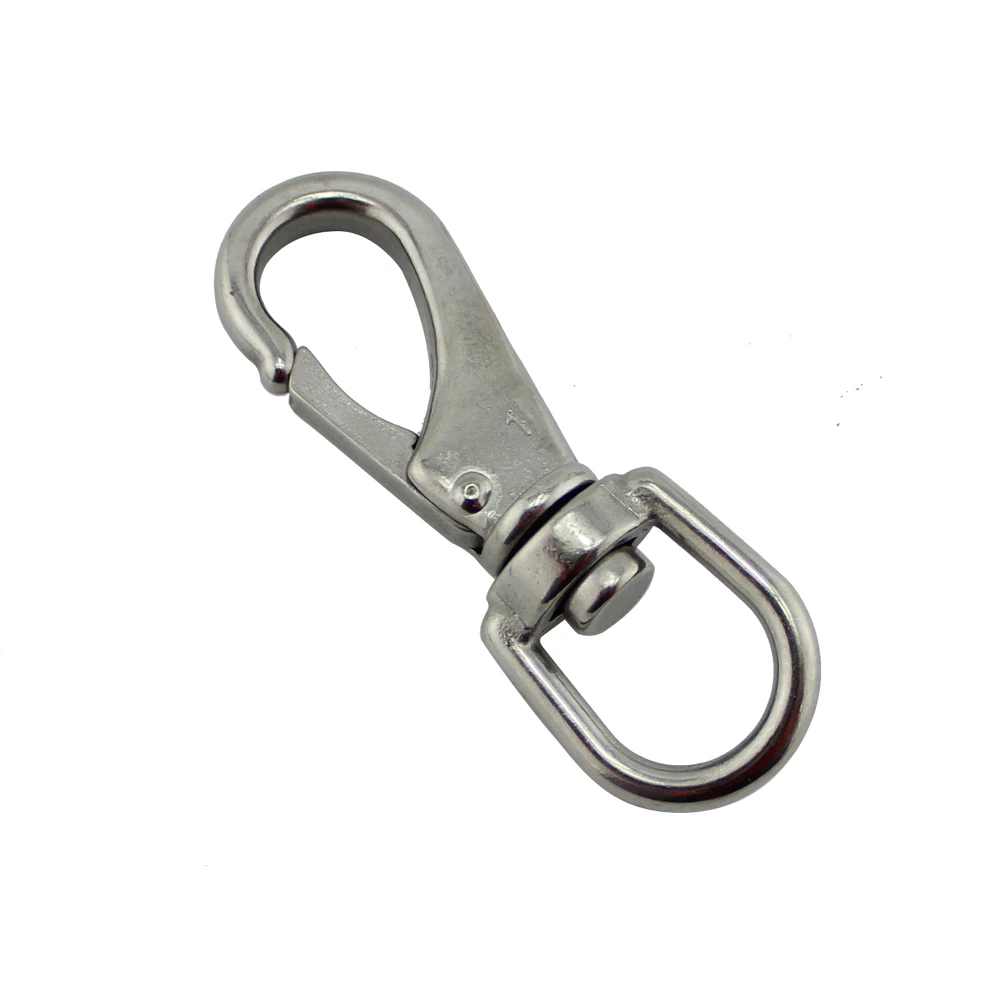 M6(2#)  China supplier stainless steel material high quality swivel snap hook