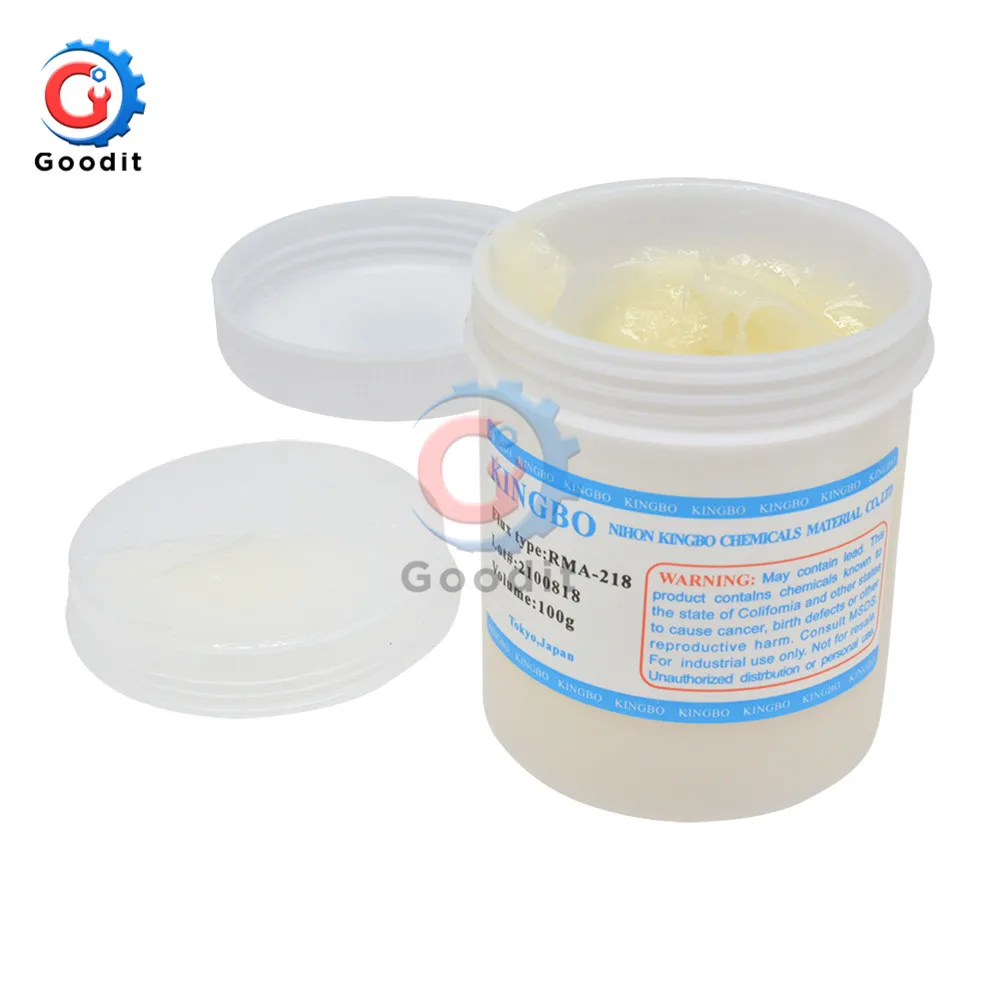 100g Flux Paste RAM-218/NC-559-ASM Lead-Free Solder Flux Paste For SMT BGA Reballing Soldering Welding Repair Paste