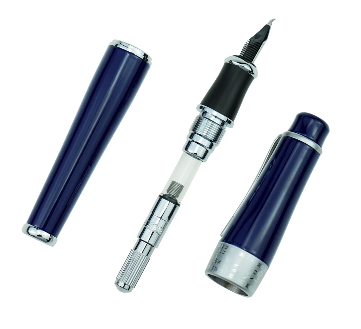 Imagem -05 - Edição Limitada Azul Escuro Duke 2009 Caneta-fonte Memória Charlie-chaplin Tamanho Grande Estilo Original m Dobrado Nib Pesado Negócio Tinta Caneta