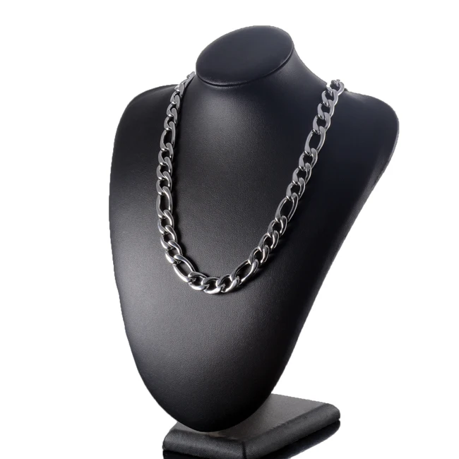 Neu eingetroffene Edelstahl-Figaro-Kette für Herren- und Damenschmuck – Detail 2
