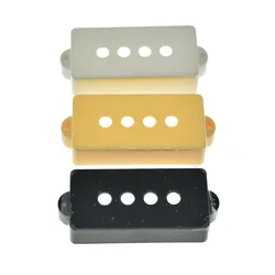 KAISH 4pcs P Bass Pickup Covers 4 String Electric Bass Pickup Covers for Precision Bass P Bass guitar Black/White/Cream