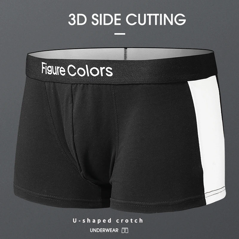 Figure colors Male Panties Cotton Men\'s Underwear Boxers Breathable Man Boxer Solid Underpants Comfortable Brand  boxershorts