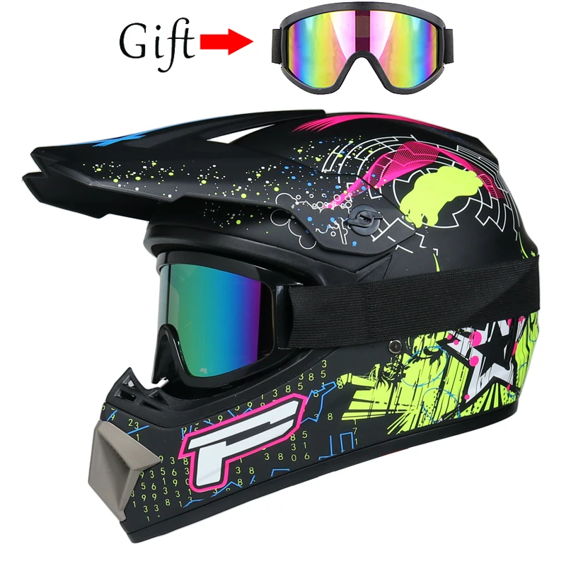 Motorhelm Kinderen Off-Road Helm Bike Downhill Am Dh Cross Helm Capacete Motocross Casco