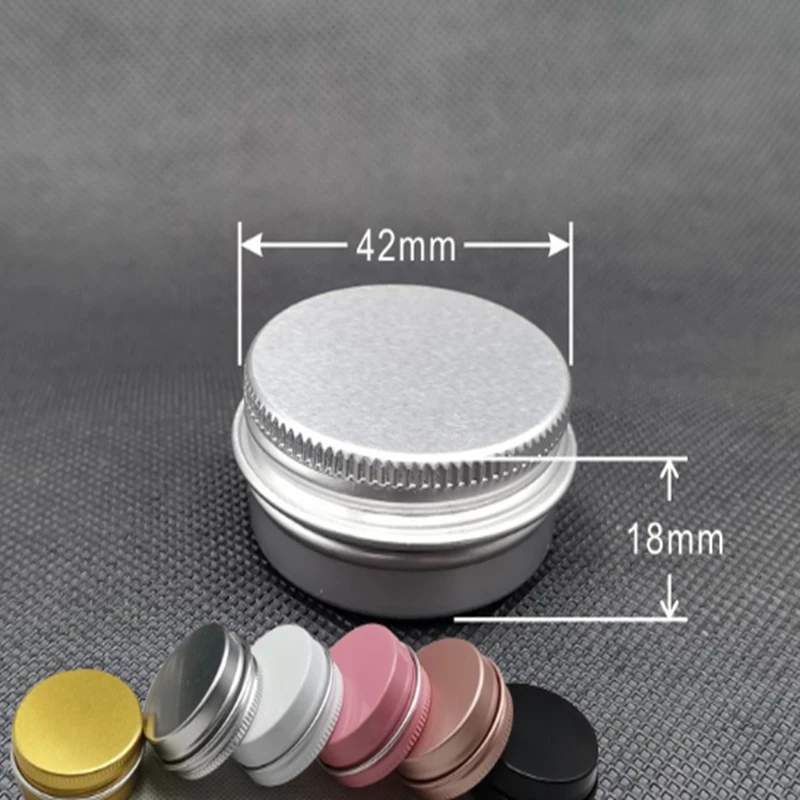 3000pcs/lot  15ml 15g Metal Storage box 10g  Aluminium Tins 10ml Jars Lip Balm Containers Empty Jars Screw Top jar Cans 6 colors