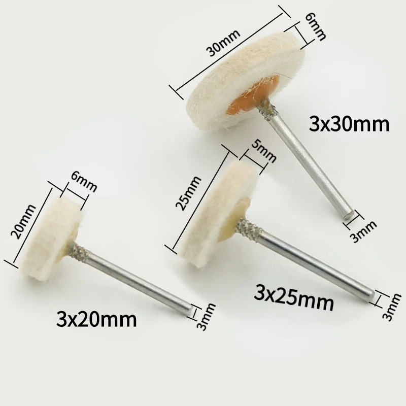 ウール研磨ヘッド/ウール研削ヘッド/tタイプウール研削ヘッド直径3mm