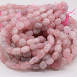 Natural Stone Bead Irregular Madagascar Rose Quartz Loose Beads 10-12 MM For DIY Jewelry Making Necklace Bracelet Accessory