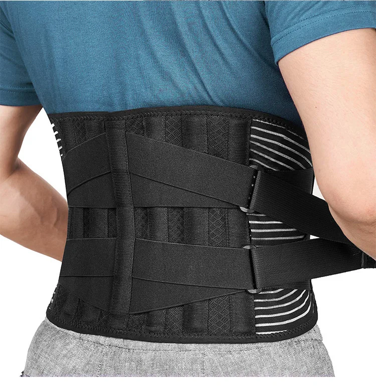 Doppel Zurückziehen Lenden Unterstützung Gürtel Taille Orthopädische Korsett Männer Frauen Wirbelsäule Dekompression Taille Trainer Brace Zurück Schmerzen Relief – Detail 7