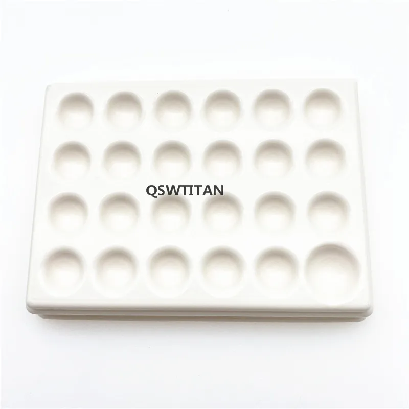 24 Slot Dental lab Palette Mixing Watering Moisturizing Plate Palette Dental Lab Equipment