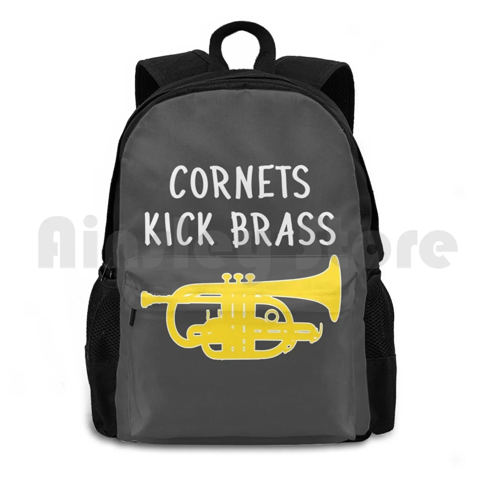 Cornets Kick Brass-Funny Trumpet Gift / Funny Cornet Gift Outdoor Hiking Backpack Riding Climbing Sports Bag Cornet Trumpet