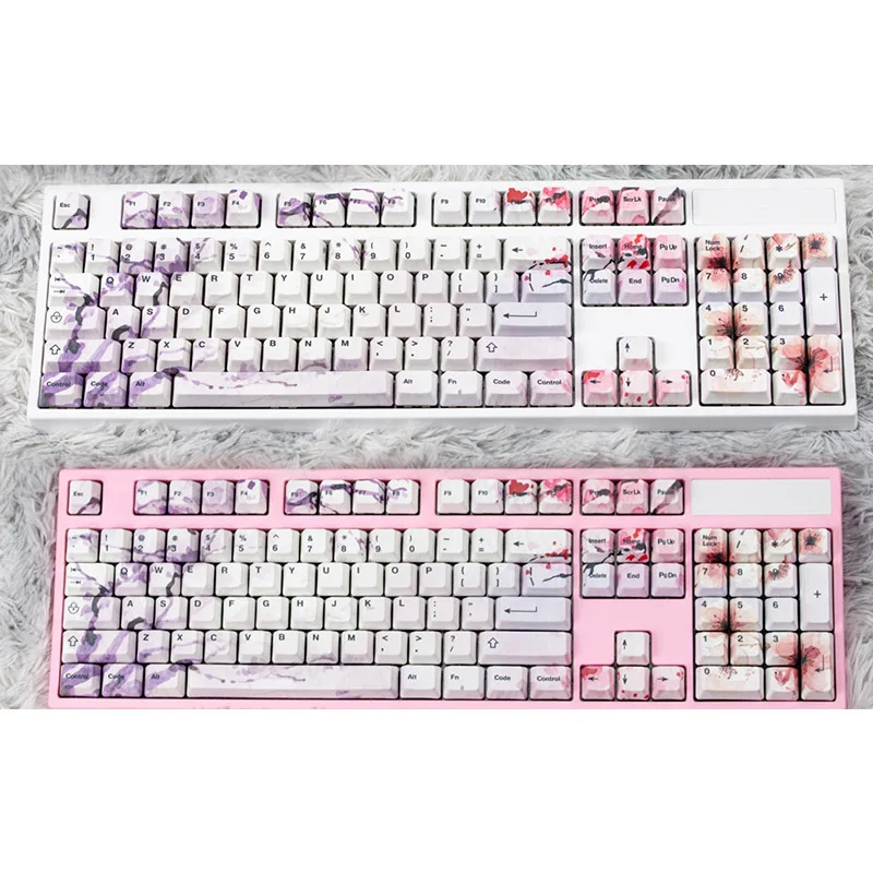 Falling Colorful PBT Sublimation Keycaps Mechanical Keyboard 104 key key Cap