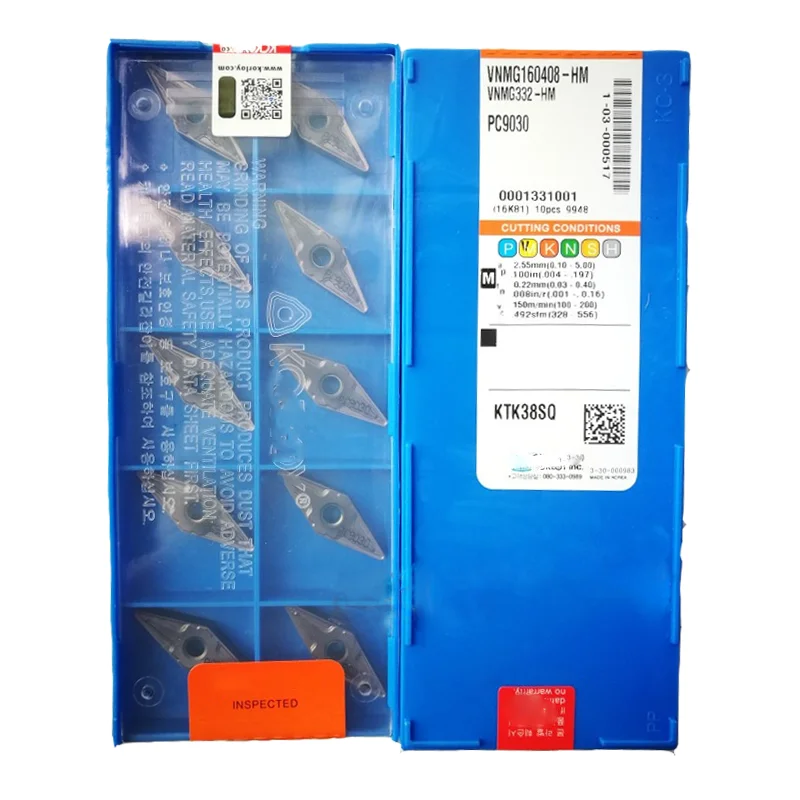 

Insert VNMG160404 VNMG160408 HM PC9030 100% original carbide insert high quality External Turning tool for stainless steel