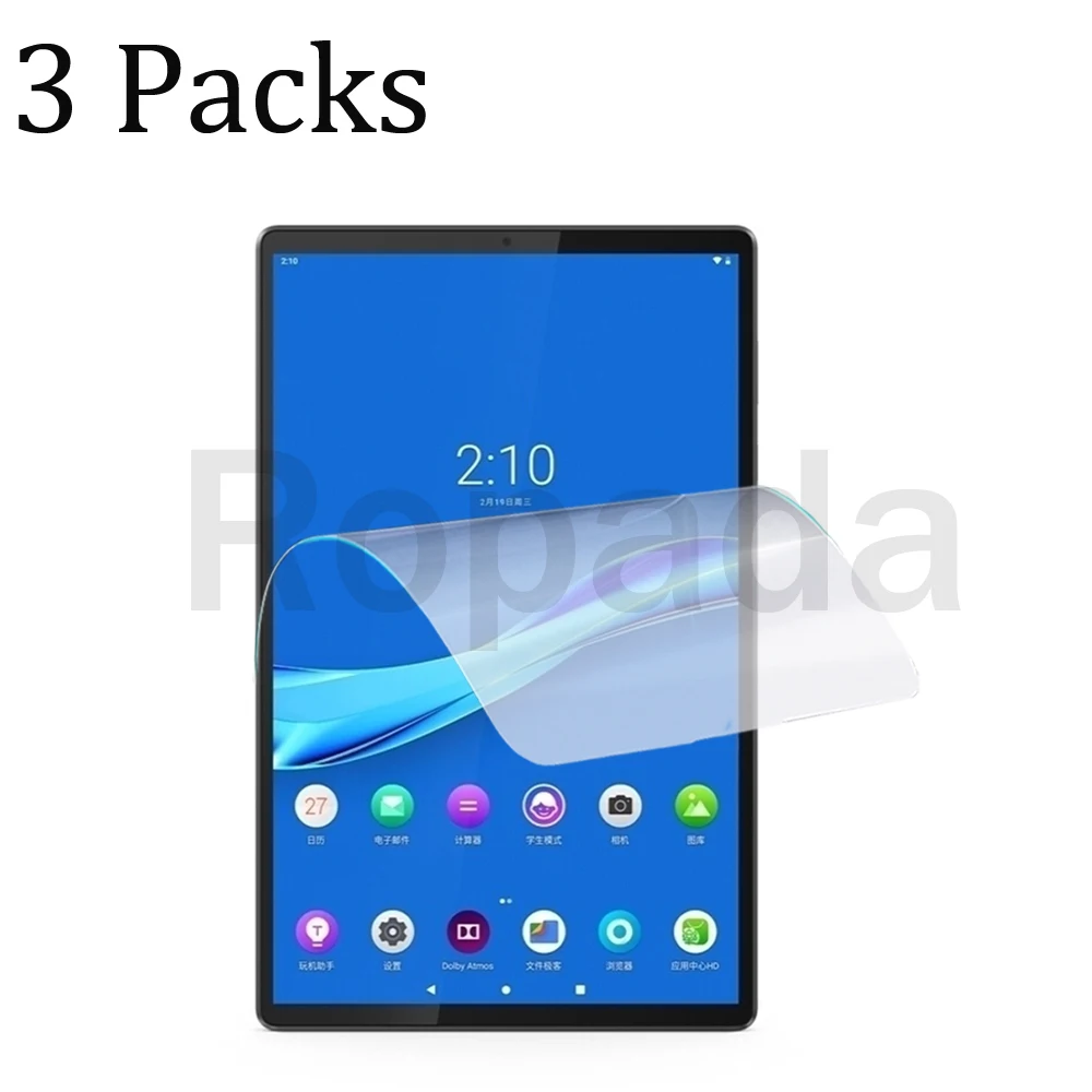 

3 Packs soft PET screen protector for Lenovo tab M10 FHD plus 10.3(1st and 2nd generation) TB-X606F/N protective tablet film