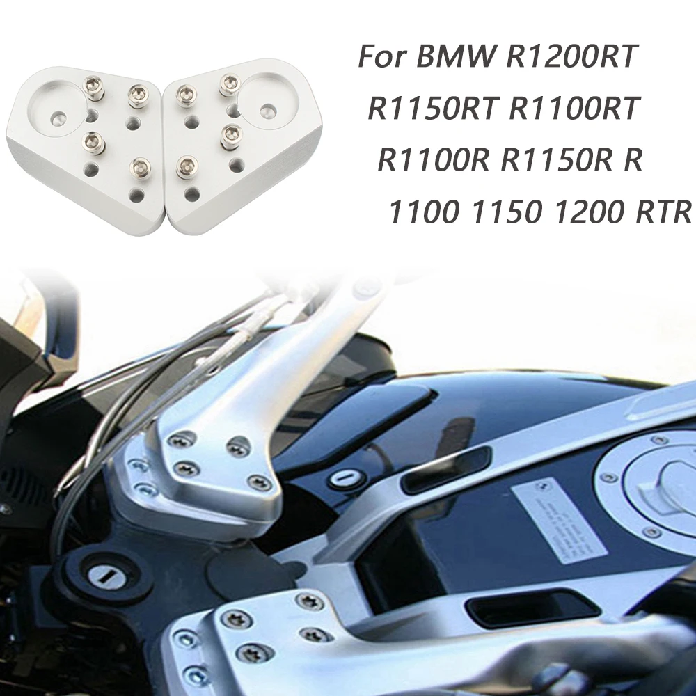 For BMW R1200RT R1150RT R1100RT R1100R R1150R R 1100 1150 1200 RT R  Silver Handlebar RiserMotorcycle Accessories Parts