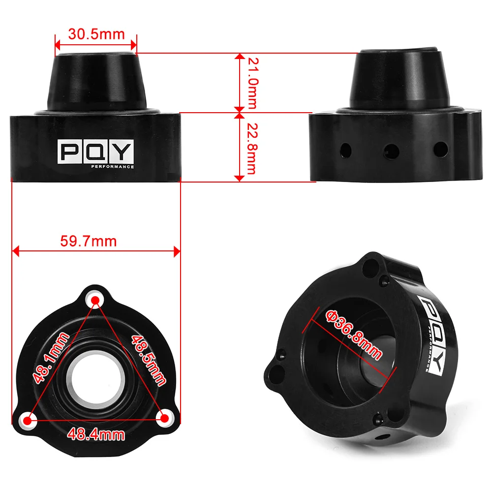 PQY-Adapter zaworu przedmuchowego do adaptera VAG FSiT TFSi Bov do Audi TT 2.0T Turbo — zdjęcie 4