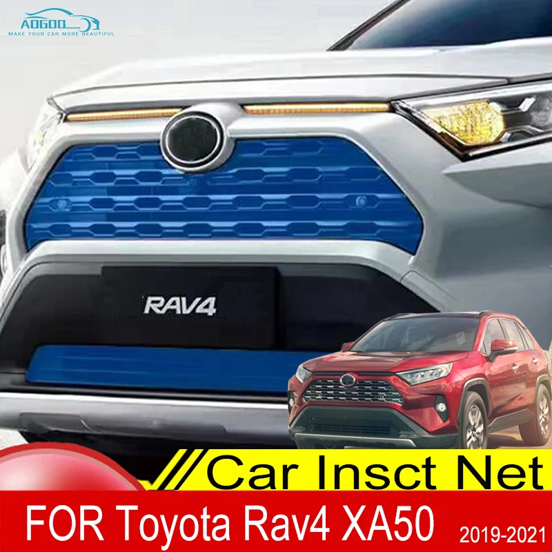 

For Toyota RAV4 XA50 2019 20 Stainless Steel Car Front Grille Insert Net Screening Mesh Water Tank Engine Protection Accessories