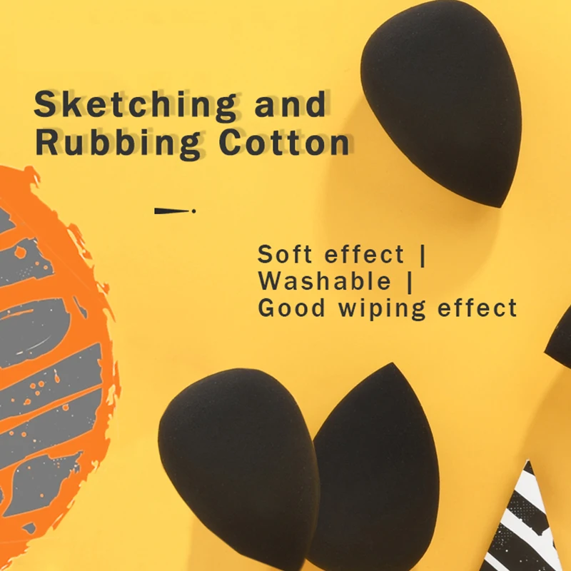 Sketching Rubbing/Wiping Cotton Ball Smear Texture Washable Sponge Art Painting Charcoal Pencil Rubbing Ball Cotton for Drawing