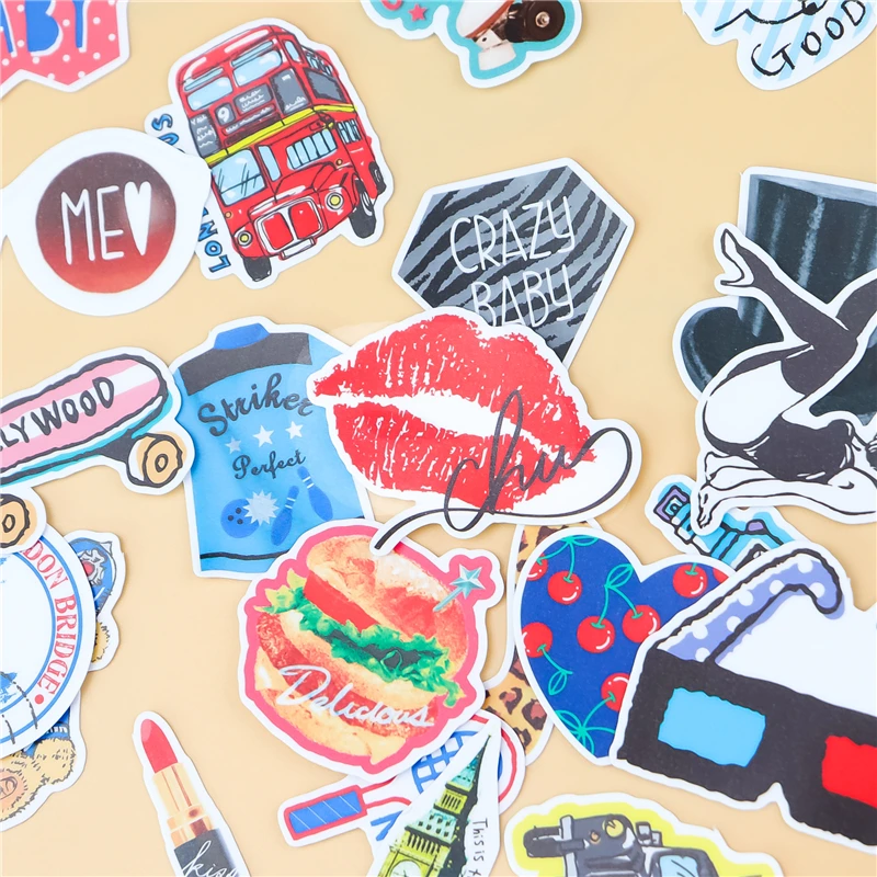 36 шт., наклейки для девочек