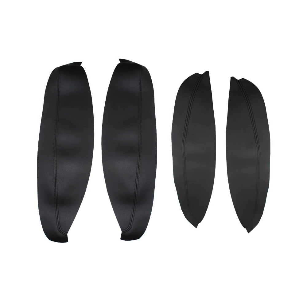4 adet Araba-styling Mikrofiber Deri Kapı Kol Dayama koruma kapağı Yan Kol Dayama Paneli Kapağı Nissan Qashqai J10 2007-2015