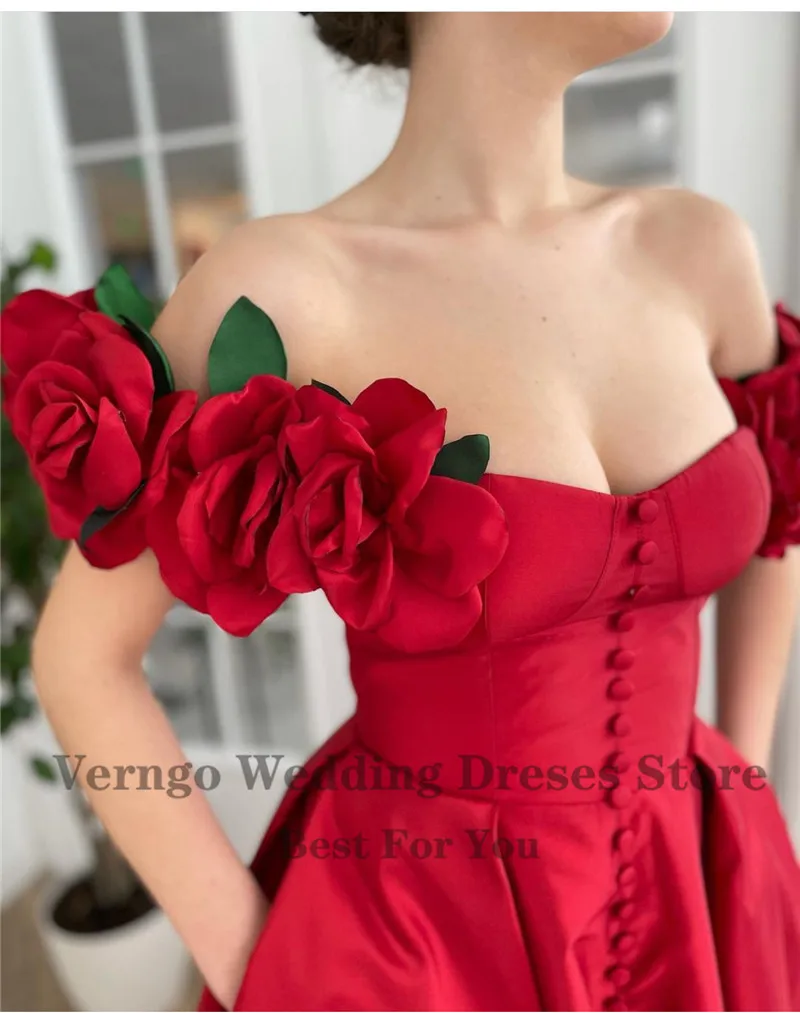 Verngo-Robe de Soirée Longue en Satin, Ligne A, Rouge, Nouveau Design, à Manches Courtes, lèvent, Devant, Bal Formel, Quelle que soit, 2021