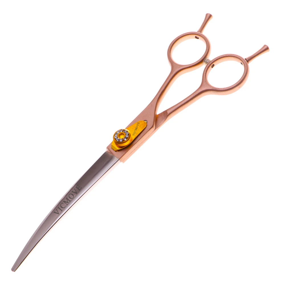 Pet Grooming Scissors 7 Inch Professional Hairdressing Shears Barber Curved Downward Cutting Scissors Human & Dogs & Cats