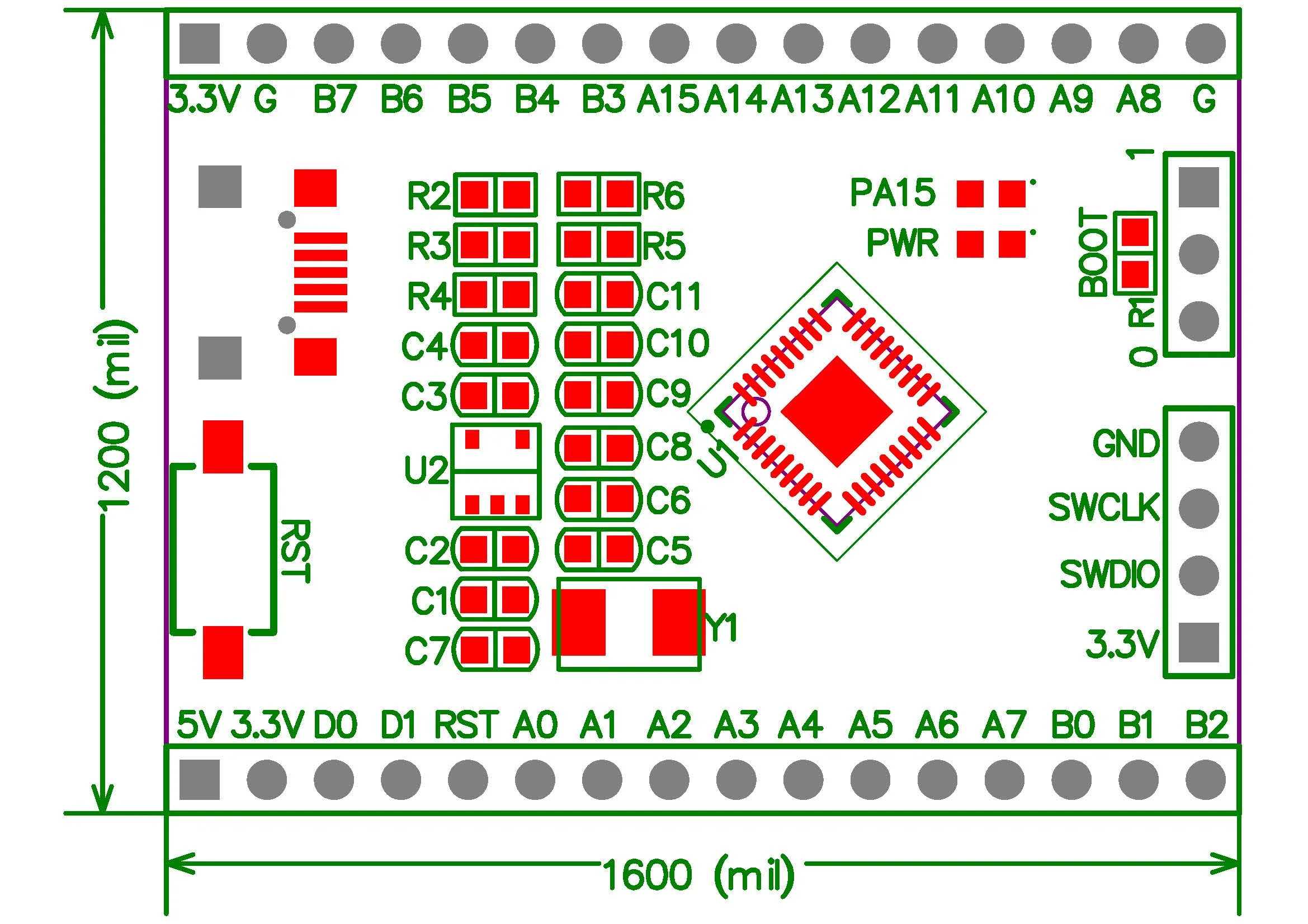 GD32E103TBU6 Core Board Replaces STM32F103  Arm Minimum System Development Board T8u6