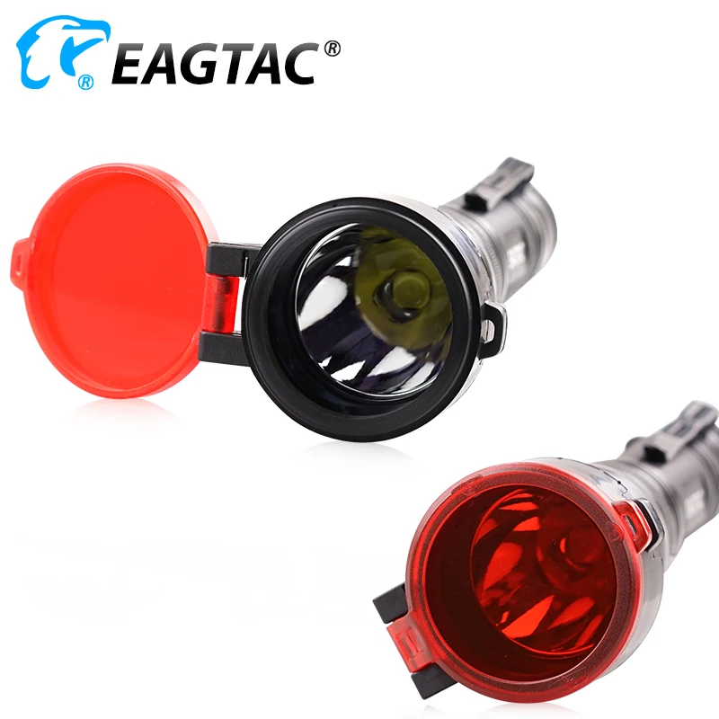 EAGTAC Red Filter w/ Flip Cover (plastic) for T G S M Series LED Flashlight