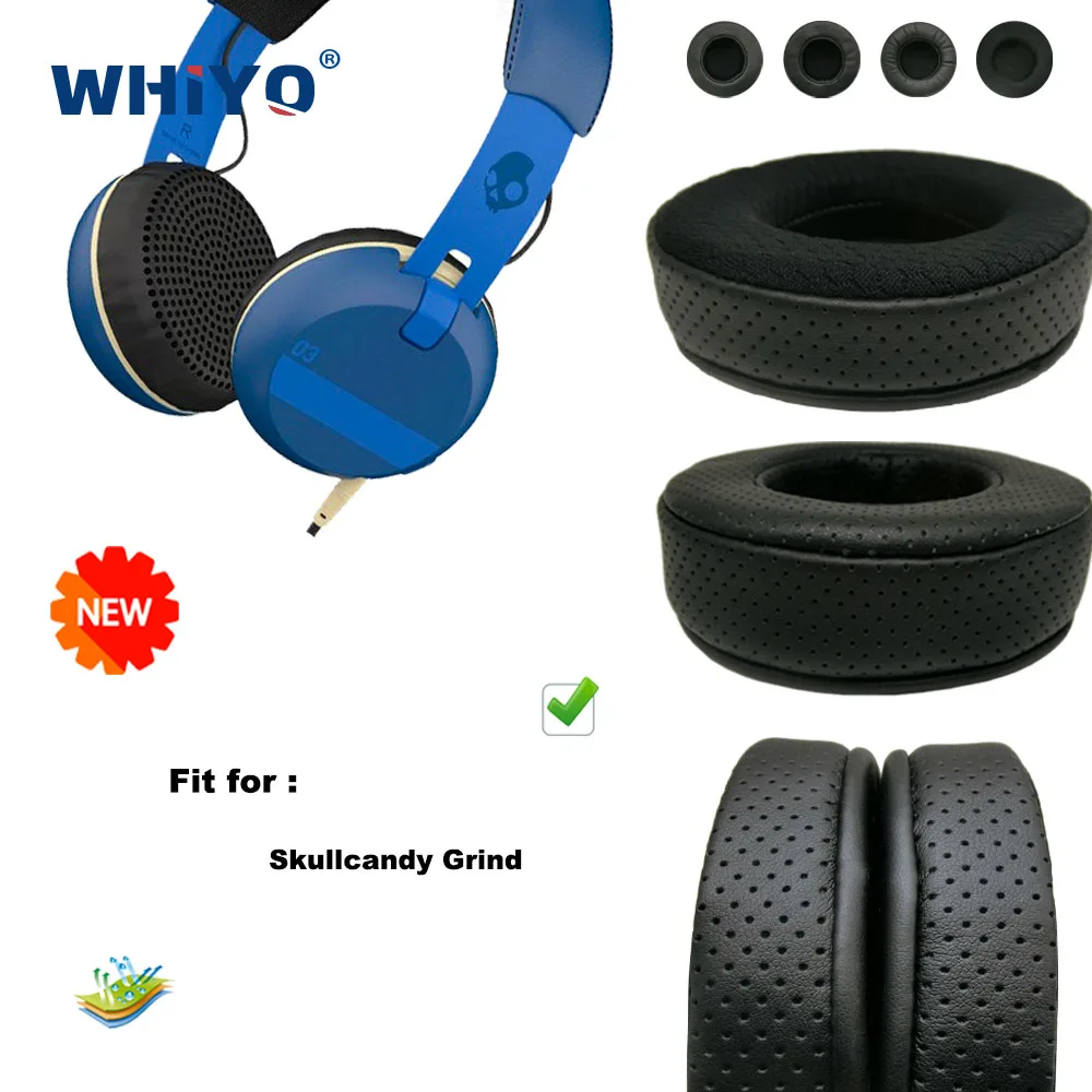 New upgrade Replacement Ear Pads for Skullcandy Grind Headset Parts Leather Cushion Earmuff Headset Sleeve Cover