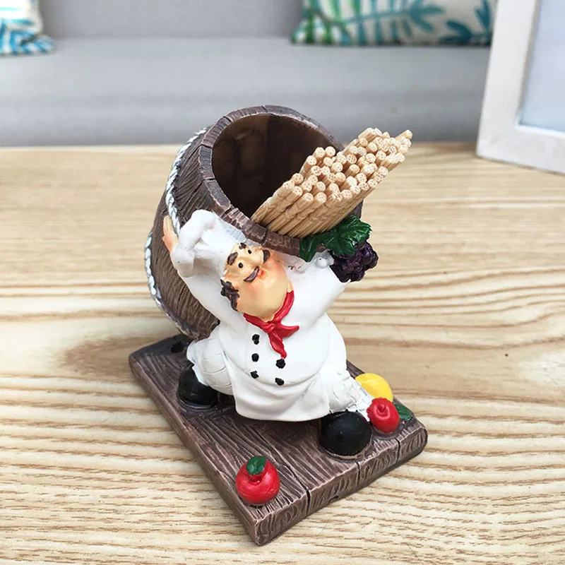 

Fat Chef Creative Toothpick Box Nordic Style American Cute Family Personality Simple Restaurant Toothpick Container