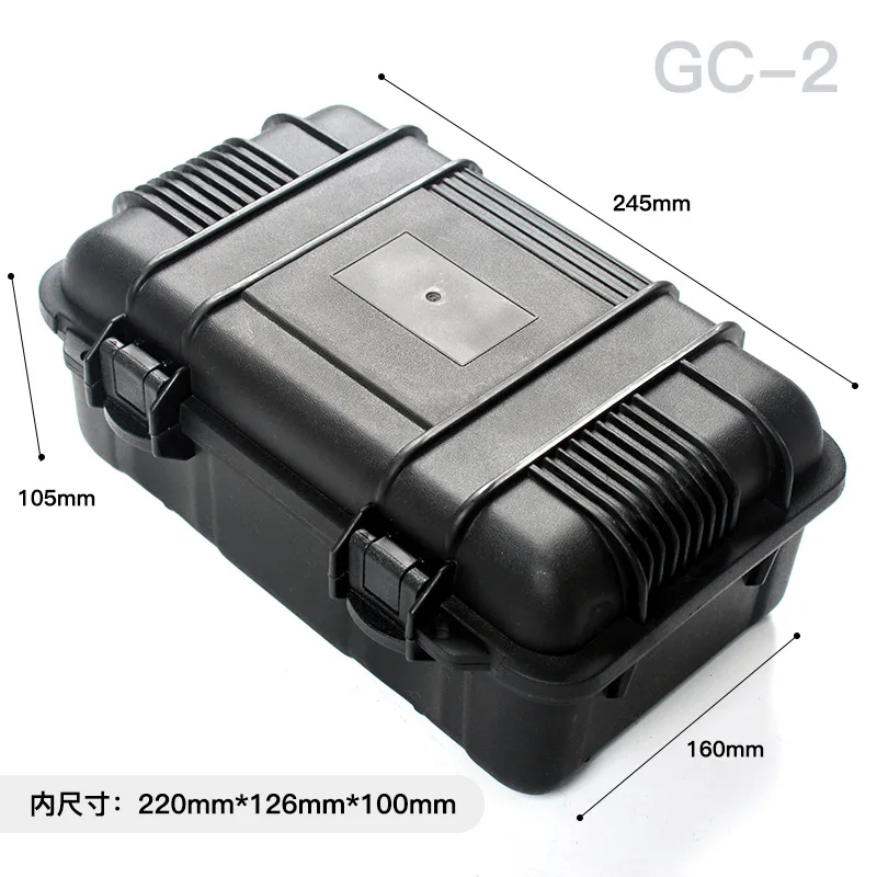 2 Size Tactical Shockproof Box Storage Case ABS Scope Sight Safety Protective Tool Hunting Accessories Case Sealed Containers