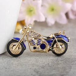 Red Blue Motorcycle Brooch Pin for Men and Women Party Clothing Accessories Baby Brooch Small Gift