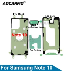 Aocarmo For Samsung Galaxy Note 10 Full Set Adhesive LCD Screen Tape Back Battery Cover Frame Camera Lens Waterproof Sticker