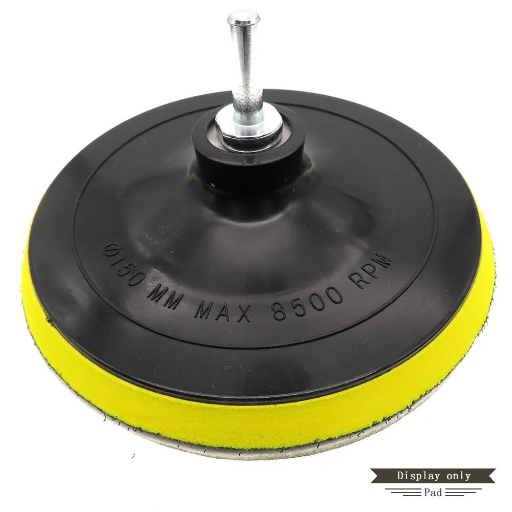 6 Inch Rotary Backup Sanding Pad Sanding Disc M14 Thread Come with Drill Adapter for Grinding & Polishing