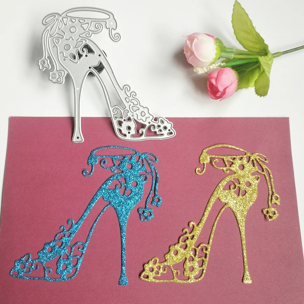 Exquisite metal cutting dies for ladies high heels, scrapbook, DIY photo album, photo frame, decorative card