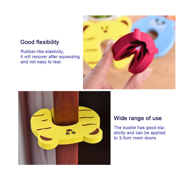 5PCS Baby SAFETY ประตู Doorknob ผนังเฟอร์นิเจอร์การ์ดป้องกัน Care เด็กป้องกันเสียงรบกวน Anti-Pinch Finger Protector