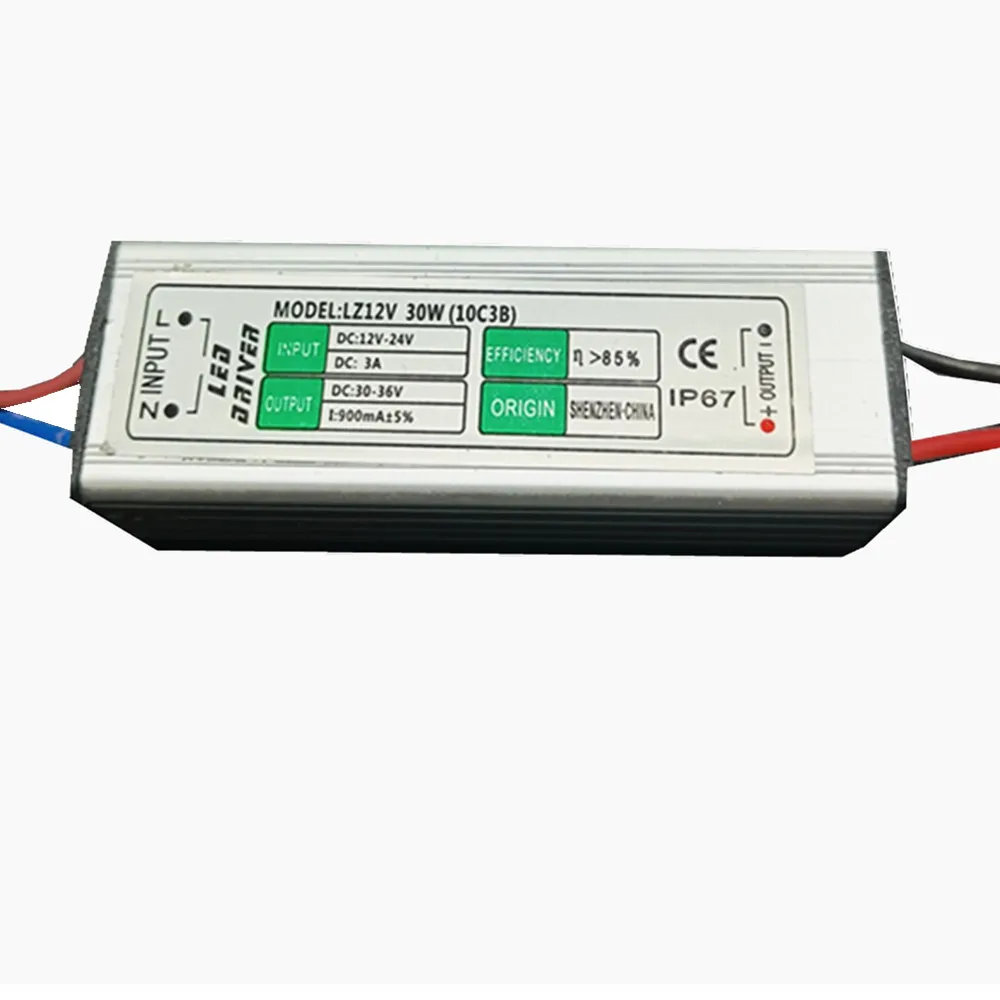 LED Floodlight Driver Outdoor Waterproof 30W DC 30V-36V LED Power Supply AdapterLighting Transformer