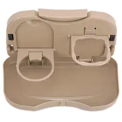 1x New Folding Auto Car Back Seat Table Drink Food Cup Tray Holder Stand Desk