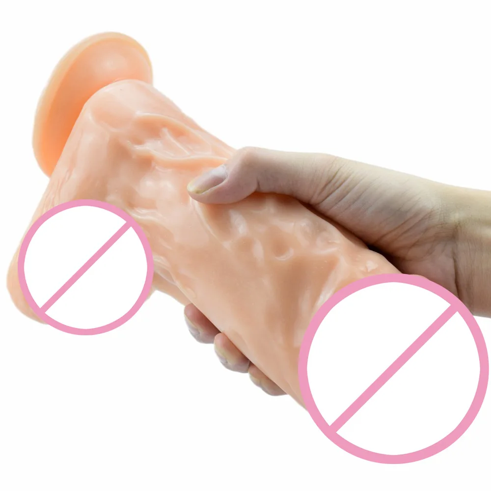 HOWOSEX 8.5cm Dia Giant Huge Dildo Super Big Dick With Suction Cup Anal Butt Plug Large Dong Realistic Penis Sex Toys For Woman