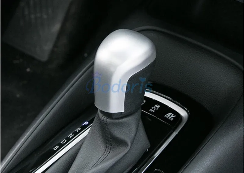 For Toyota Corolla 2019 Interior Front Hand Shift Head Gear Knob Cover Panel Trim Chrome Car Styling Accessories