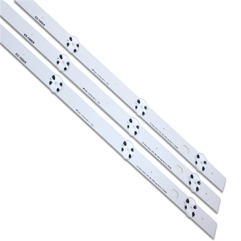 Bộ Mới 3 8 Đèn LED 850Mm LED Đèn Nền Dải Cho LG 43LH604V 43LH60_FHD_A Loại UF64_UHD_A 43UH610V 43UF640 43UH610A 43LH