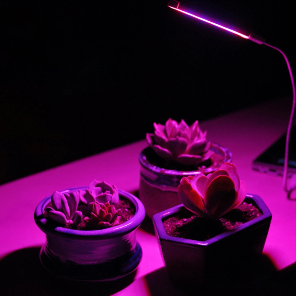 Portable Convenient LED Full Spectrum Phyto Growth Lamp LED Plant Growing Lamp USB Red Blue Hydroponic Grow Light 14LEDs/27LEDs