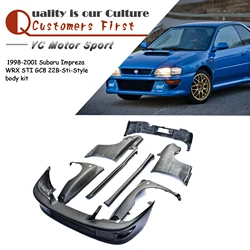 Car Accessories FRP Fiber Glass 22B-Sti-Style Body Kit Fit For 1998-2001 Subaru Impreza WRX STI GC8 22B-Sti-Style BodyKits