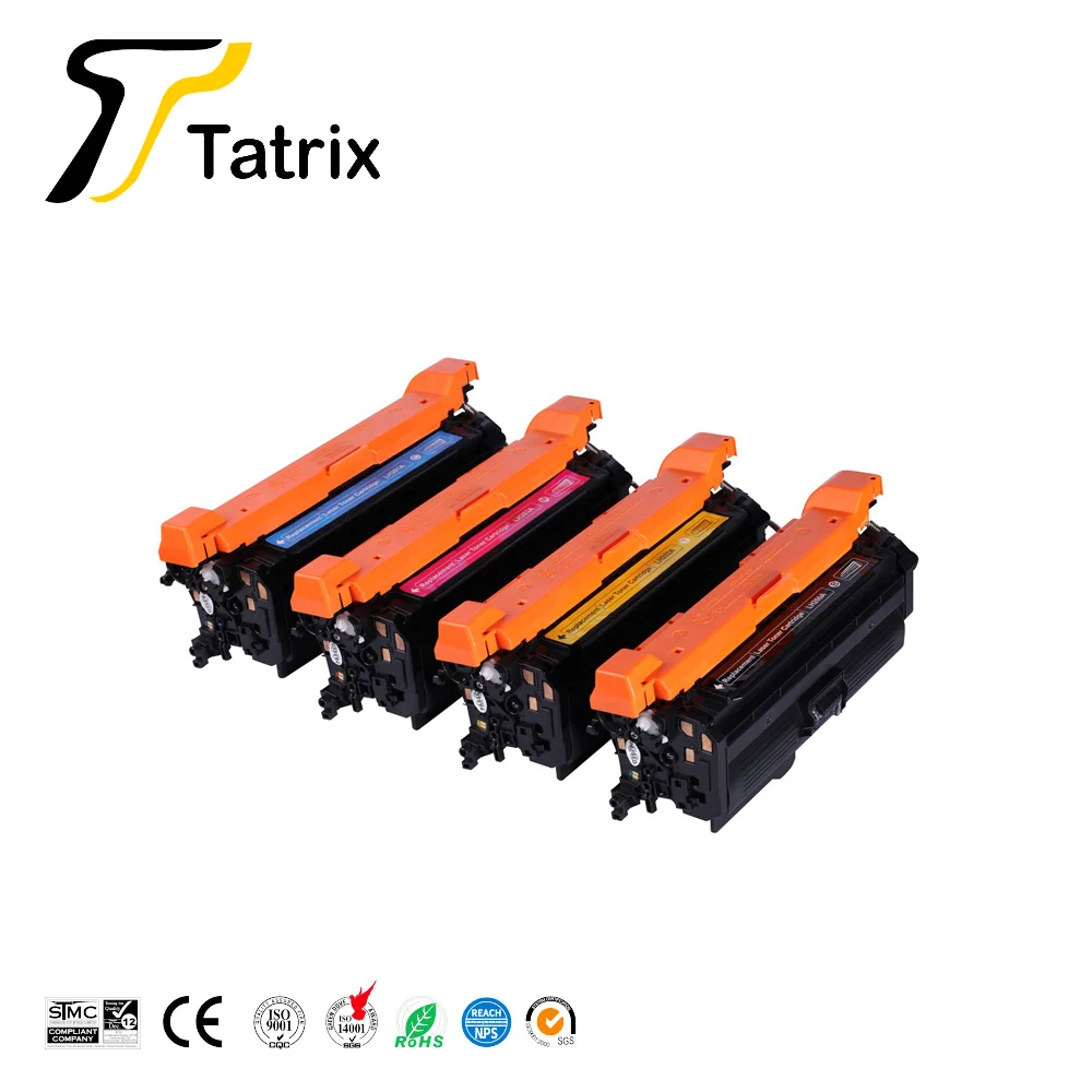 Tatrix compatible Color toner cartridge hp 647A/CE260A/CE261A/CE262A/CE263A for HP LaserJet CP4525dn CP4525n CP4525xh CP4520n