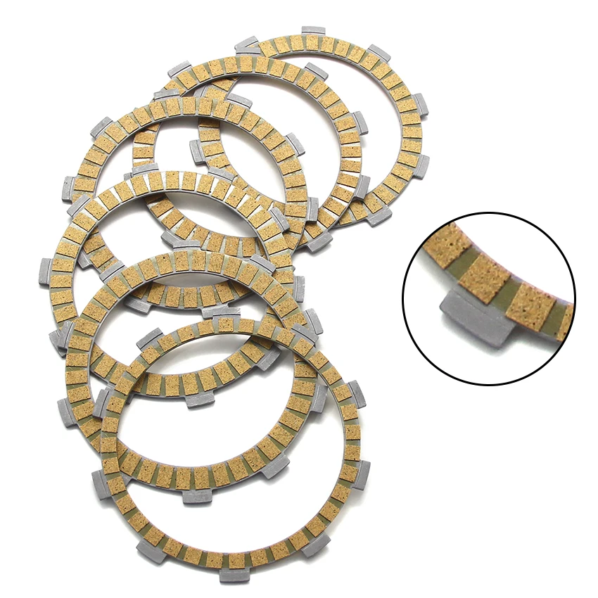 Motorcycle Clutch Friction Disc Plate Kit For Yamaha ST225 (5BT) Bronco TT225S TT225T TT225 TTR225 TT-R225  XT225  Serow  TTR230