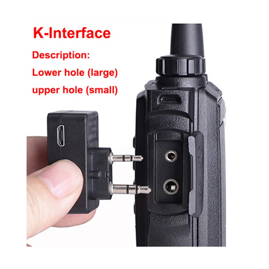 Imagem -03 - Baofeng-wireless Walkie Talkie Headconjunto Acessório Interphone Rádio em Dois Sentidos k e m Port uv 5r 82 8w 888s