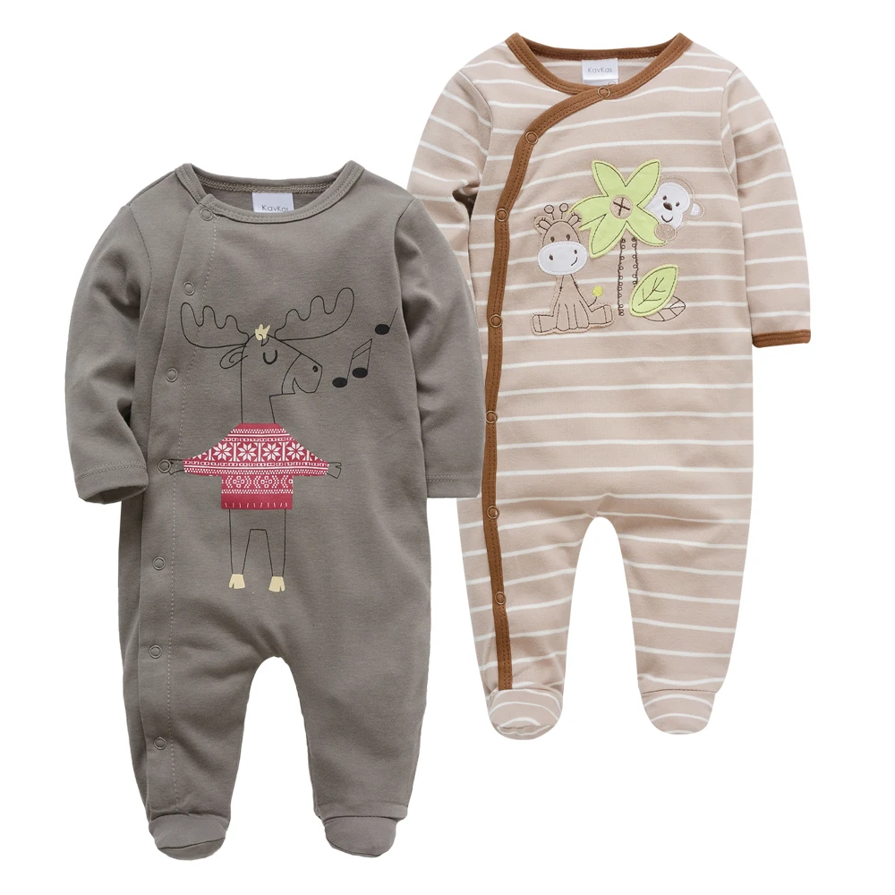 

Newborn Baby Footie Rompers body Boy Clothes Long Sleeve 100%Cotton Cartoon Print Overalls Fashion 0-12M Infant Girls One Piece