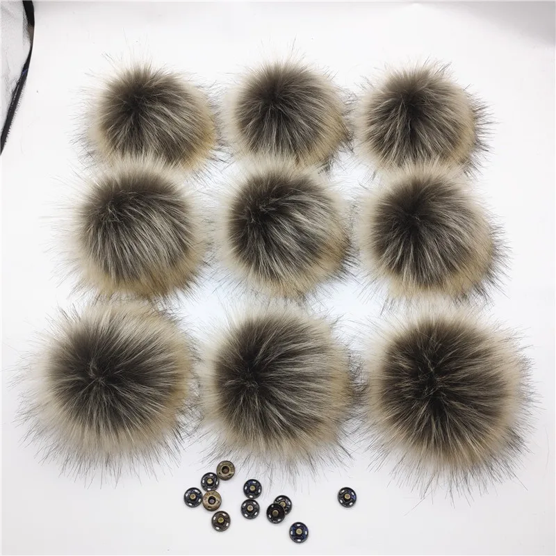 10pcs/lot Wholesale Artificial Fur Pom pom Fur 15cm DIY Hairball For Knitted Beanies Hat Cap Bags Shoes Clothes Accessories