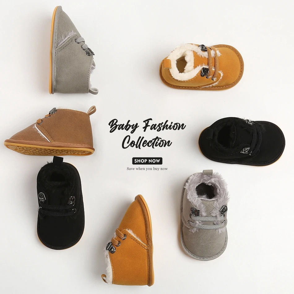 

2021 Fashion Toddler Newborn Baby Boy Girl Leather Soft Sole Crib Shoes Sneakers Prewalker Solid Warm First Walkers