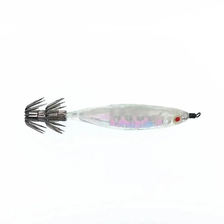 30Pcs Artificial Hard Bait Squid Jigs 10cm 13.5g Squid Hook Jigs Octopus Cuttlefish Shrimp Baits 3D Eyes Fishing Tackle